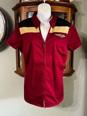 Women’s Harley Davidson 120 Year Anniversary 2023 Embroidered Zip Front Shirt